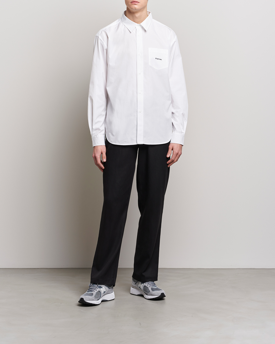 Homme | Chemises | Palmes | Daryl Long Sleeve Poplin Shirt White