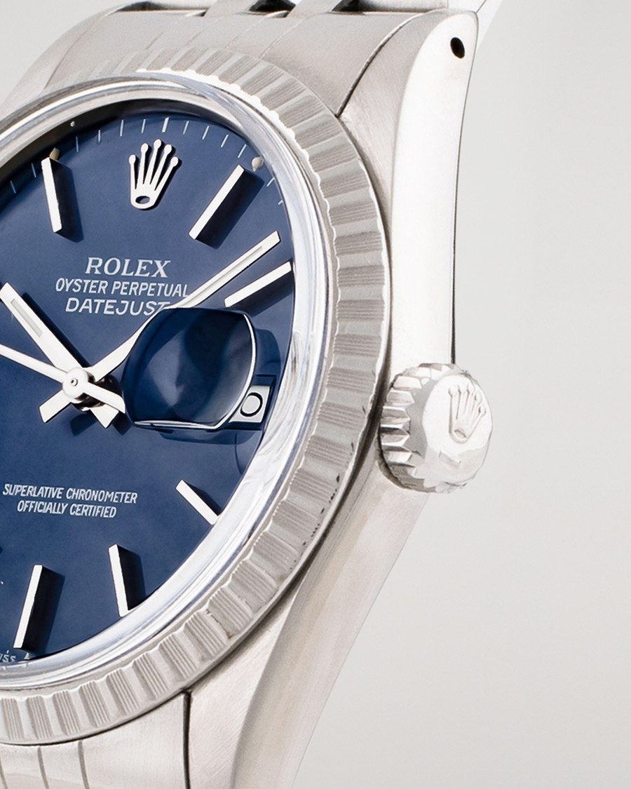 Heren | Rolex Pre-Owned Datejust 16030 Oyster Perpetual Steel Blue | Rolex Pre-Owned | Datejust 16030 Oyster Perpetual Steel Blue