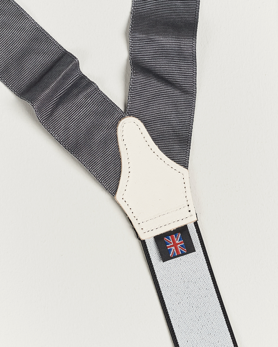 Homme | Bretelles | Albert Thurston | Moiré Braces 40mm Grey