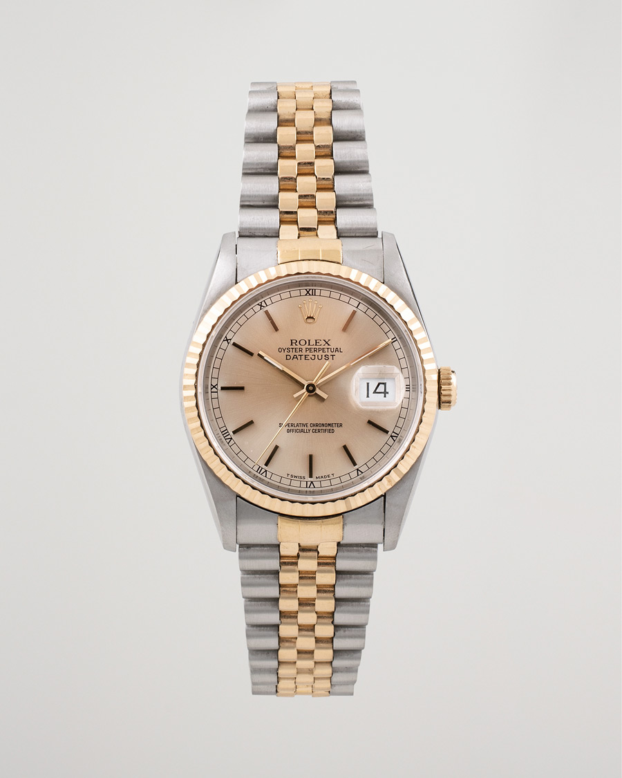 Heren | Pre-Owned & Vintage Watches | Rolex Pre-Owned | Datejust 16233 Oyster Perpetual Steel/Gold Gold