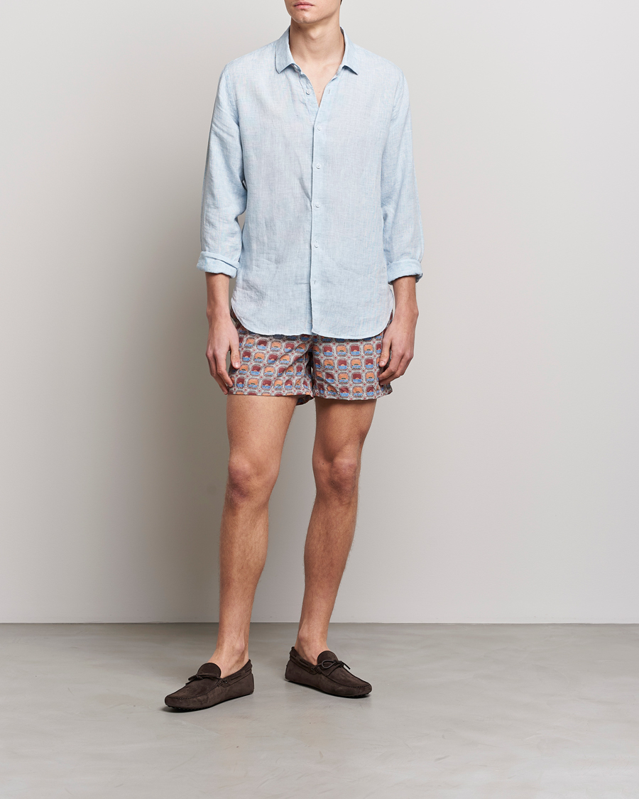 Heren | Zwembroek | Ripa Ripa | Printed Swimshorts Red/Blue