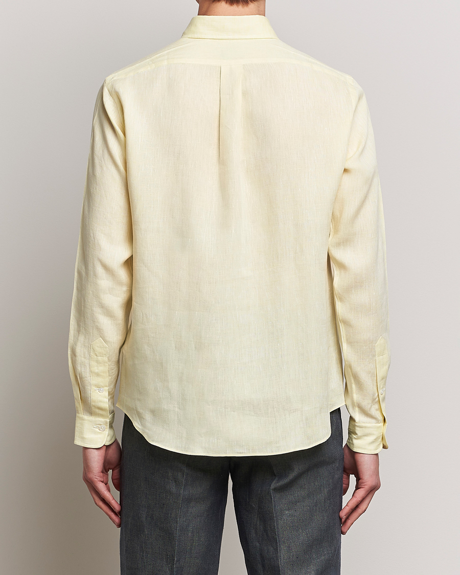 Heren | Overhemden | Beams F | Button Down Pullover Shirt Yellow