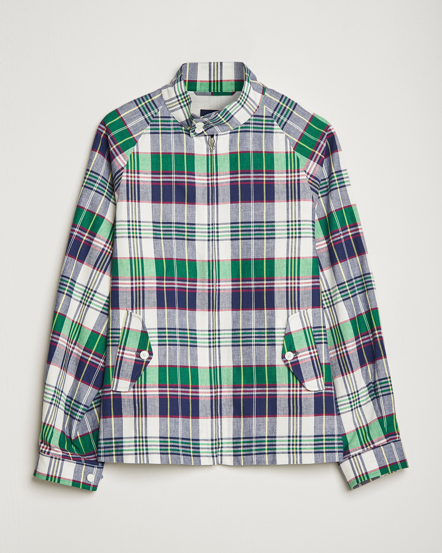 Homme | Manteaux Et Vestes | Beams F | Driving Blouson Blue Madras