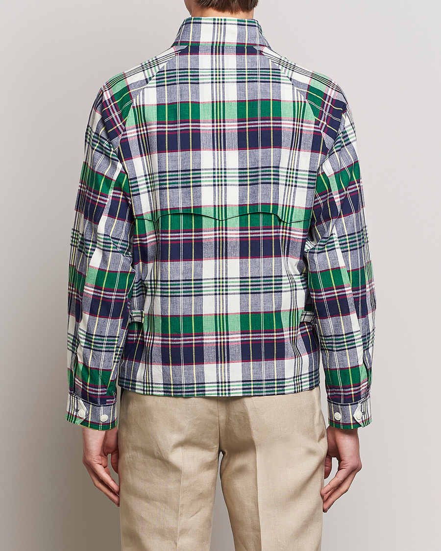 Homme | Manteaux Et Vestes | Beams F | Driving Blouson Blue Madras
