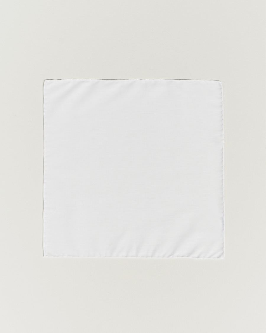 Heren | Pochets | Eton | Signature Twill Pocket Square White