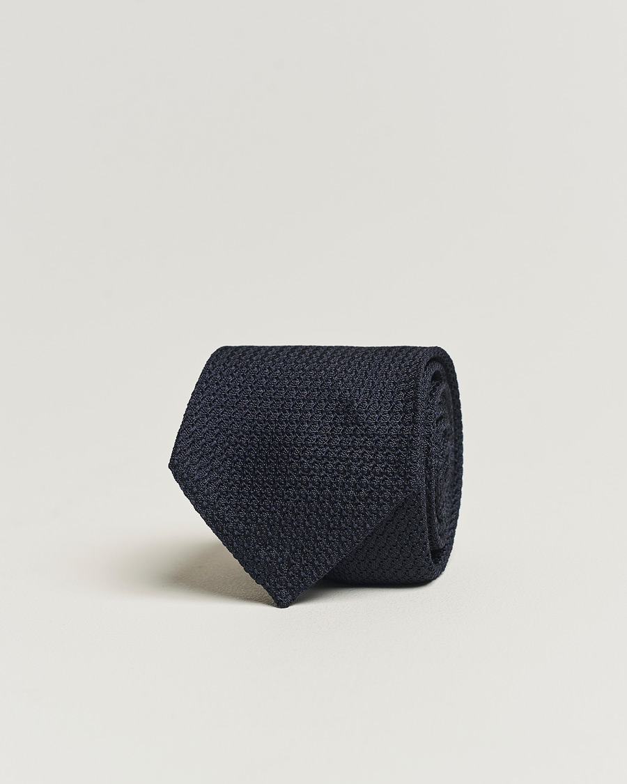 Homme | Cravates | Eton | Grenadine Tie Dark Blue