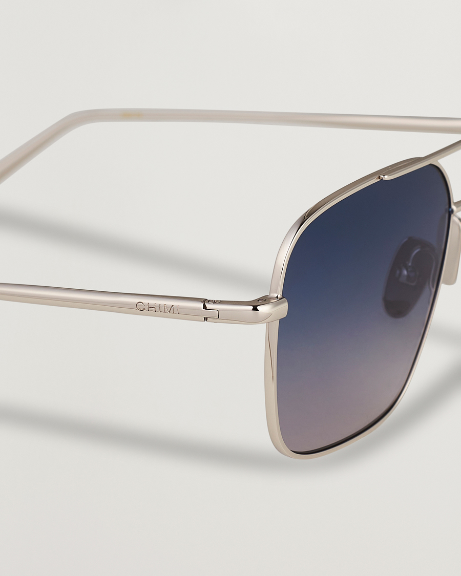 Heren | CHIMI Aviator Sunglasses Frosted Blue | CHIMI | Aviator Sunglasses Frosted Blue