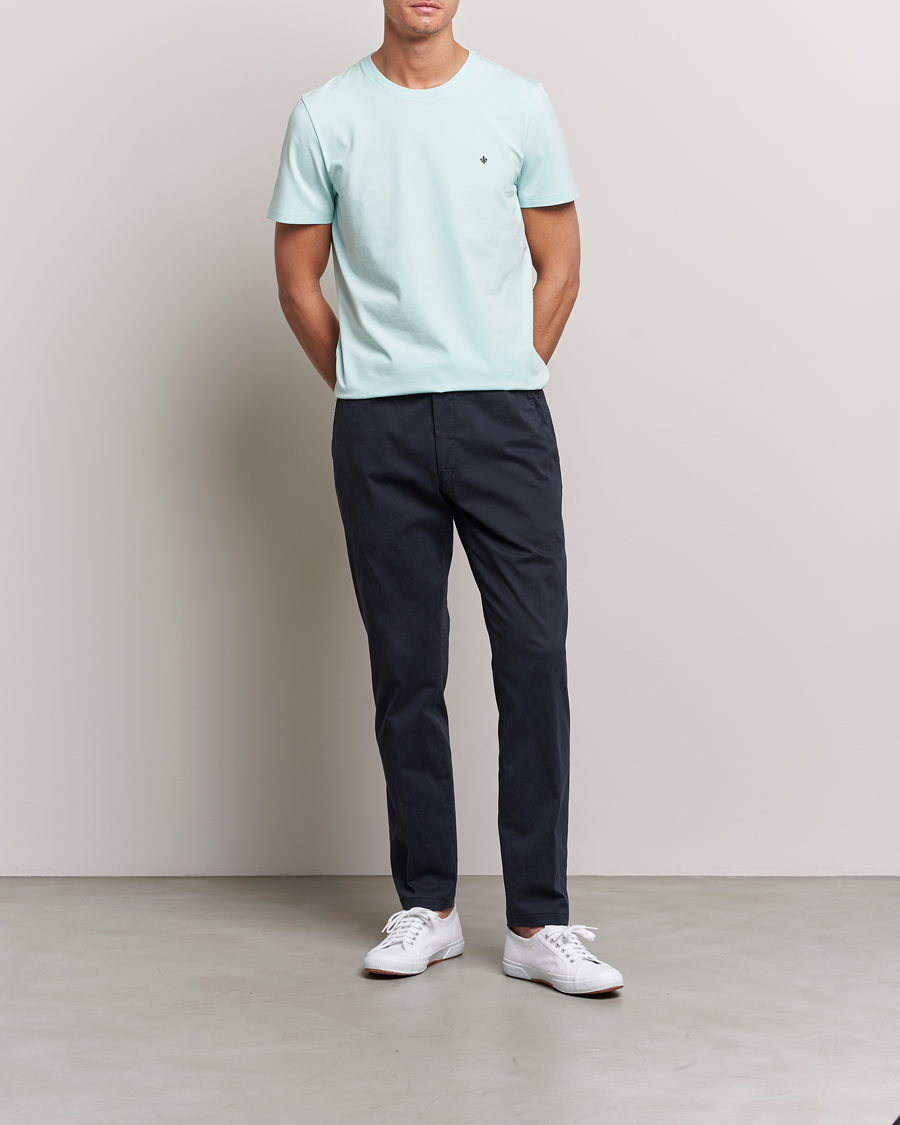 Homme | T-shirts | Morris | James Cotton T-Shirt Turquoise