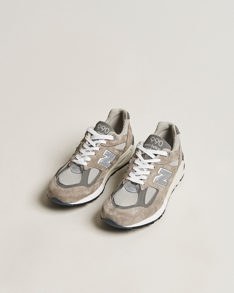 Homme | New Balance Made In USA 990 Sneakers Grey/White | New Balance | Made In USA 990 Sneakers Grey/White