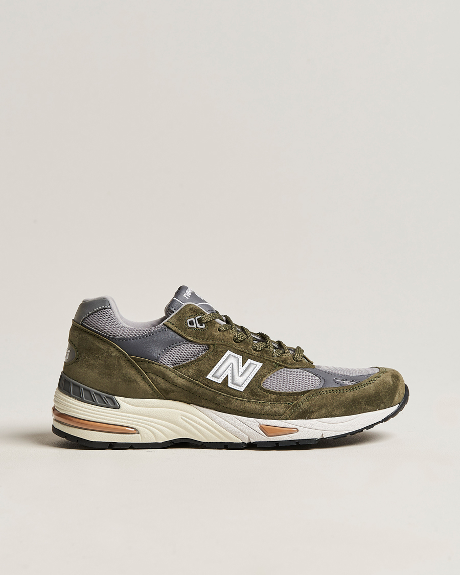 Homme | New Balance Made In UK 991 Sneakers Green/Grey | New Balance | Made In UK 991 Sneakers Green/Grey