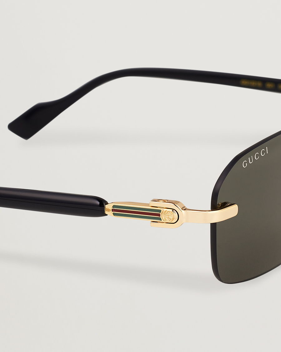 Homme | Lunettes De Soleil | Gucci | GG1221S Sunglasses Gold/Black