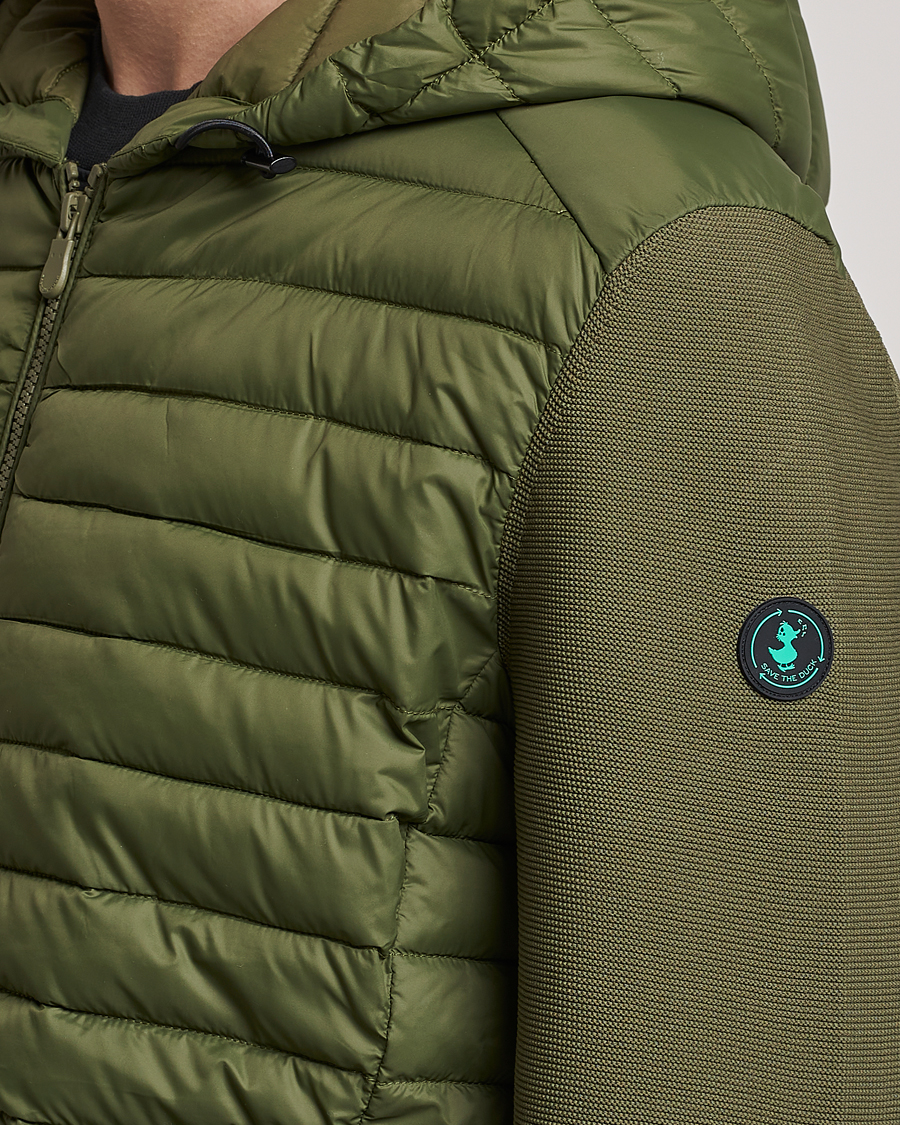 Homme | Manteaux Et Vestes | Save The Duck | Murilo Hybrid Hood Jacket Dusty Olive