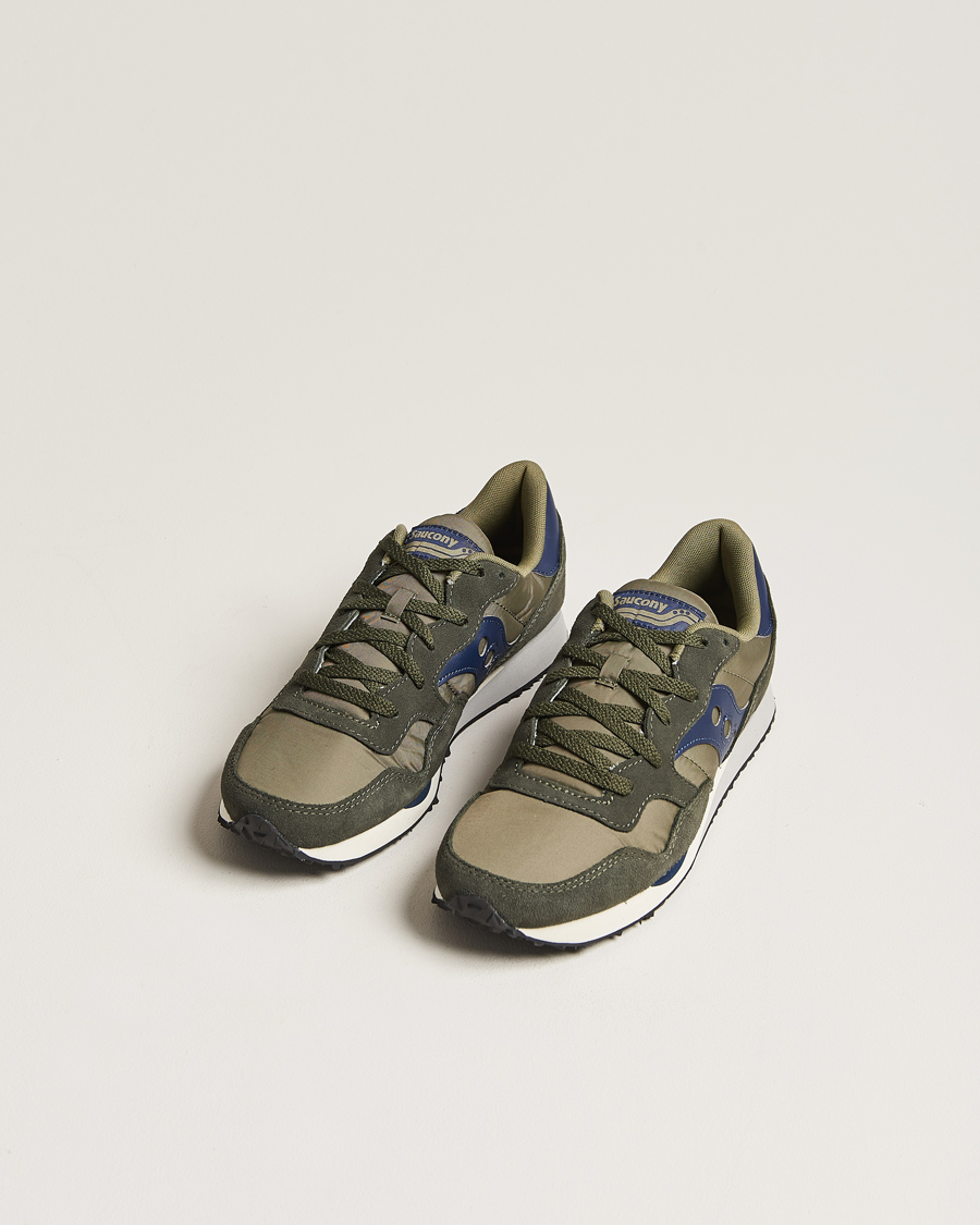 Homme | Saucony DXN Trainer Sneaker Green/Navy | Saucony | DXN Trainer Sneaker Green/Navy
