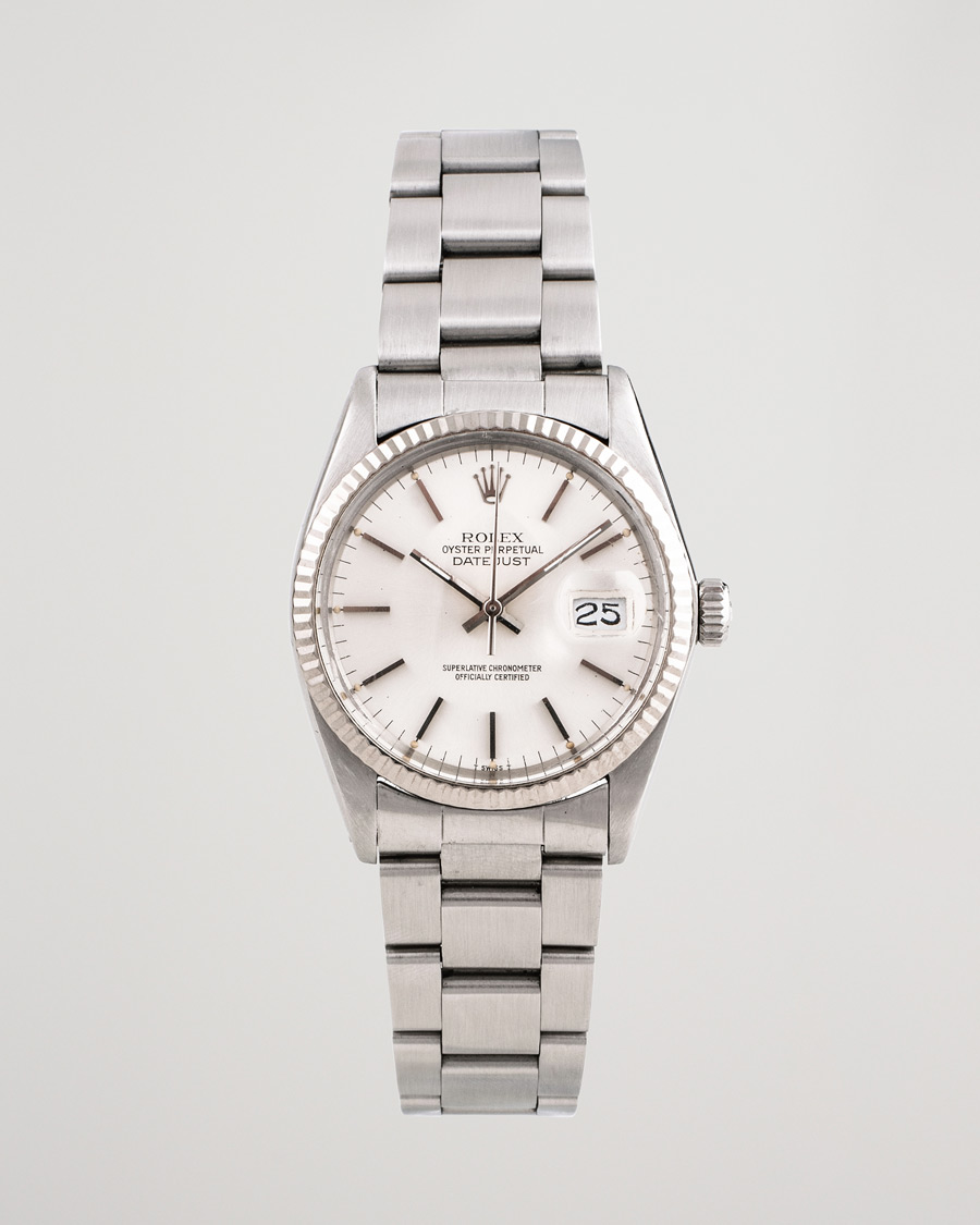 Homme | Rolex Pre-Owned Datejust 16014 Oyster Perpetual Steel Silver Steel Silver | Rolex Pre-Owned | Datejust 16014 Oyster Perpetual Steel Silver Steel Silver