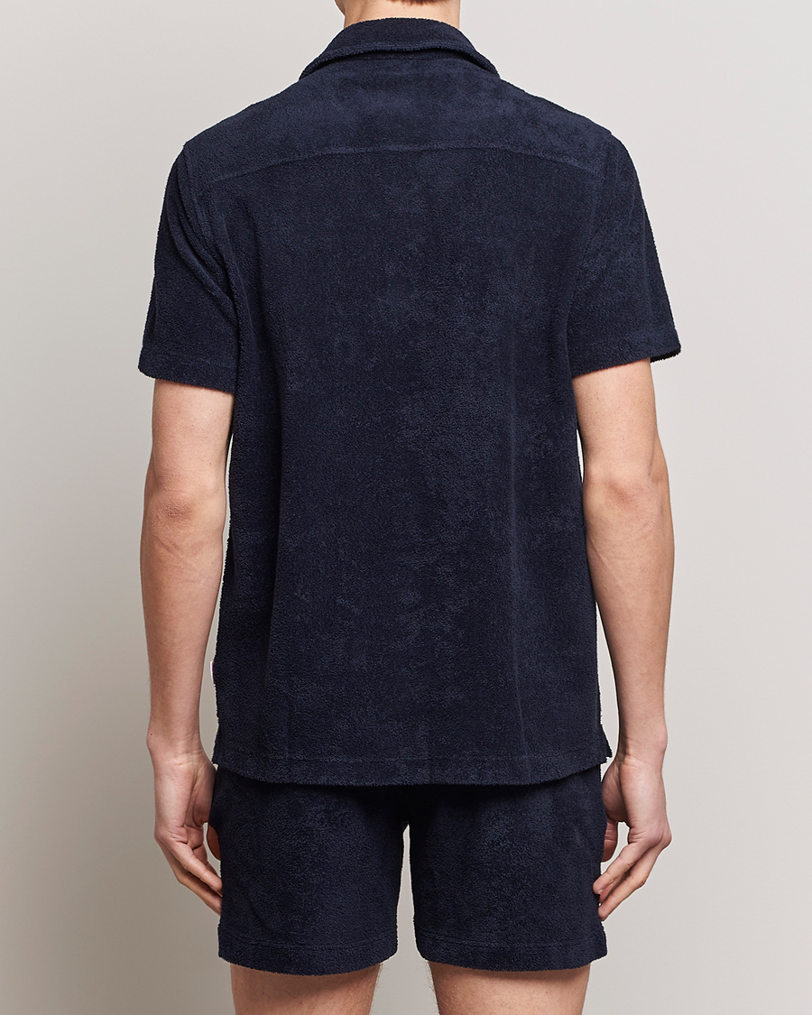 Heren | Overhemden | Orlebar Brown | Howell Short Sleeve Terry Shirt Night Iris