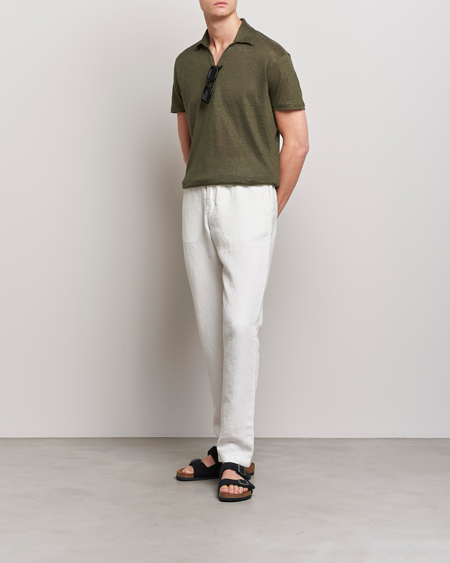 Homme | Pantalons | Orlebar Brown | Cornell Linen Trousers Sandbar