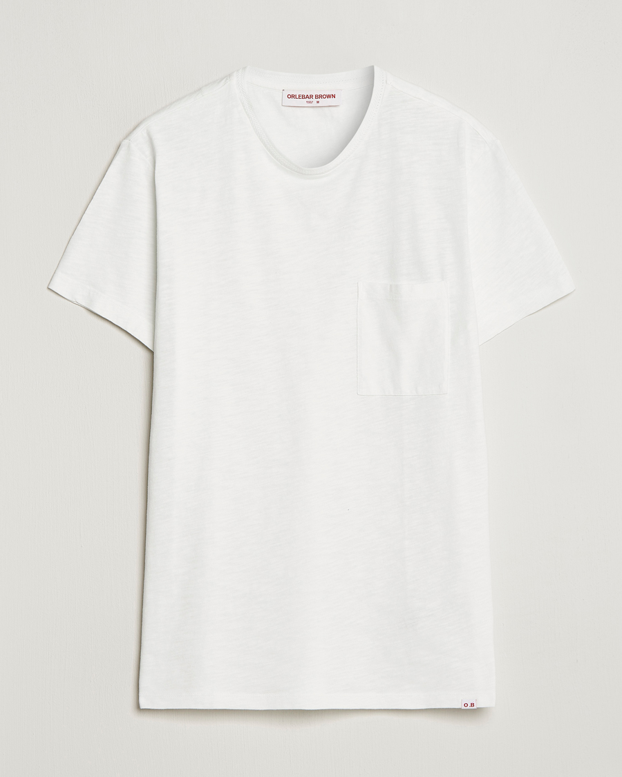 Homme | T-shirts | Orlebar Brown | OB Classic Garment Dyed Cotton T-Shirt White Sand