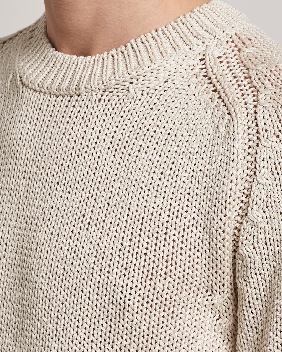 Homme | Pulls Et Tricots | Orlebar Brown | Lippen Organic Cotton Sweatshirt White Sand