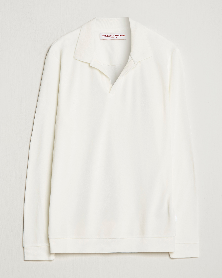 Homme | Pulls Et Tricots | Orlebar Brown | Bouvet Cotton/Modal Terry Long Sleeve Terry Sandbar