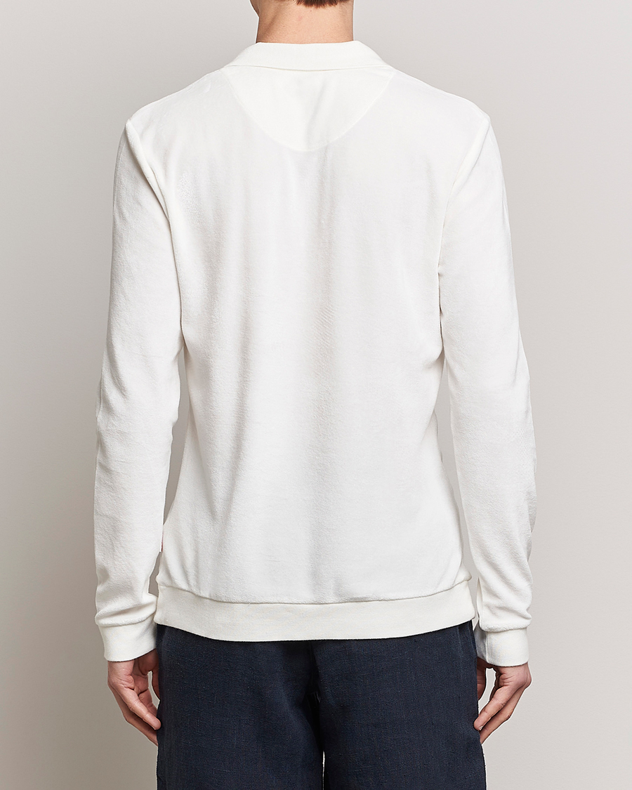 Homme | Pulls Et Tricots | Orlebar Brown | Bouvet Cotton/Modal Terry Long Sleeve Terry Sandbar