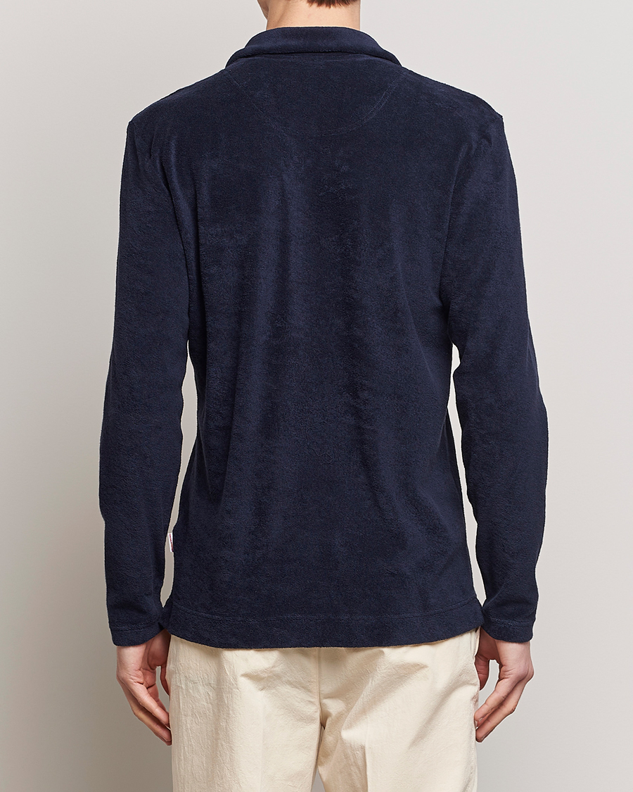 Homme | Pulls Et Tricots | Orlebar Brown | Terry Long Sleeve OB Stripe Night Iris