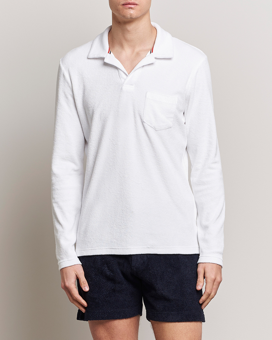 Homme | Pulls Et Tricots | Orlebar Brown | Terry Long Sleeve OB Stripe White