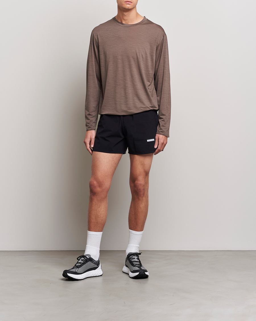 Heren | T-shirts | Satisfy | CloudMerino Long Tee Warm Stone