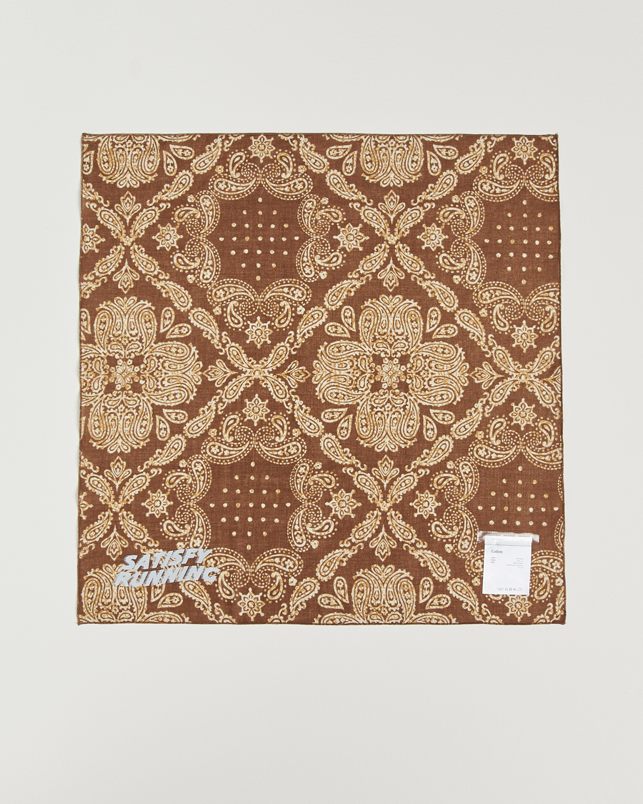 Homme | Satisfy Japanese Cotton Bandana Brown | Satisfy | Japanese Cotton Bandana Brown