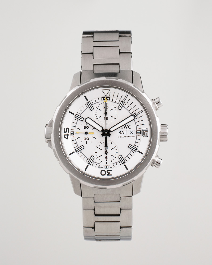 Heren | Pre-Owned & Vintage Watches | IWC Pre-Owned | Aquatimer Chronograph IW376802 Steel White