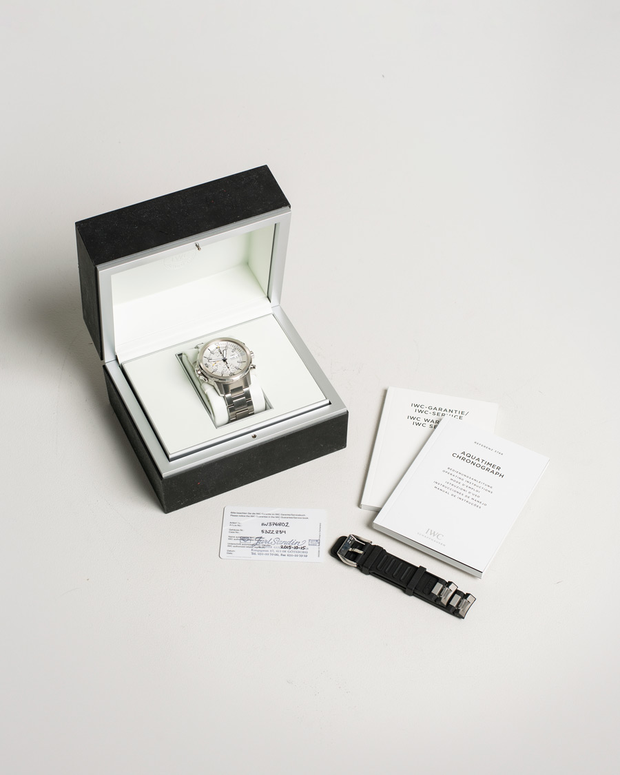 Heren | Pre-Owned & Vintage Watches | IWC Pre-Owned | Aquatimer Chronograph IW376802 Steel White