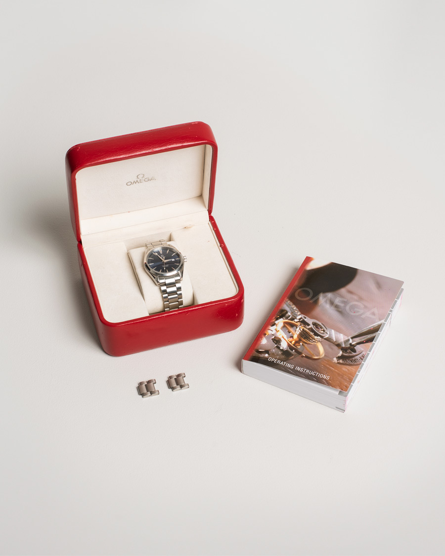 Heren | Pre-Owned & Vintage Watches | Omega Pre-Owned | Seamaster Aqua Terra 2517.80.00 Steel Blue