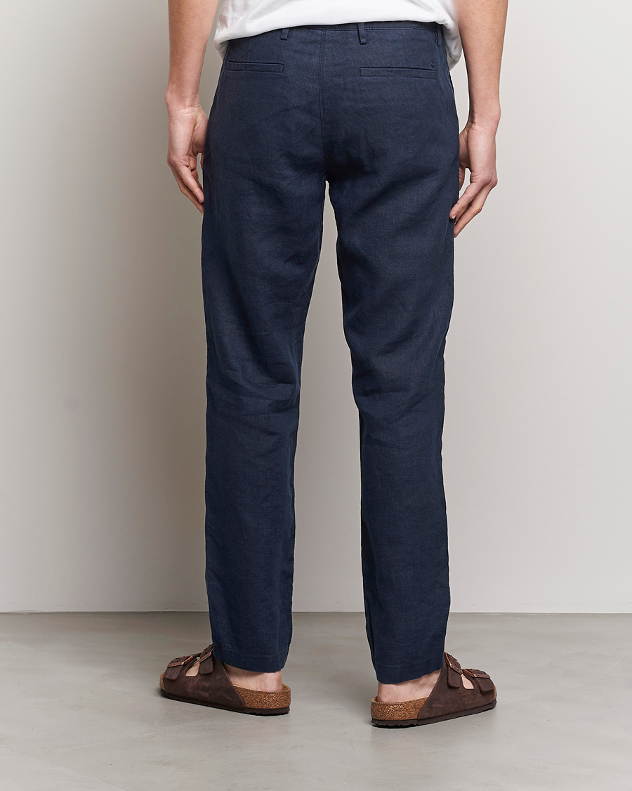 Homme | Pantalons | NN07 | Karl Linen Trousers Navy