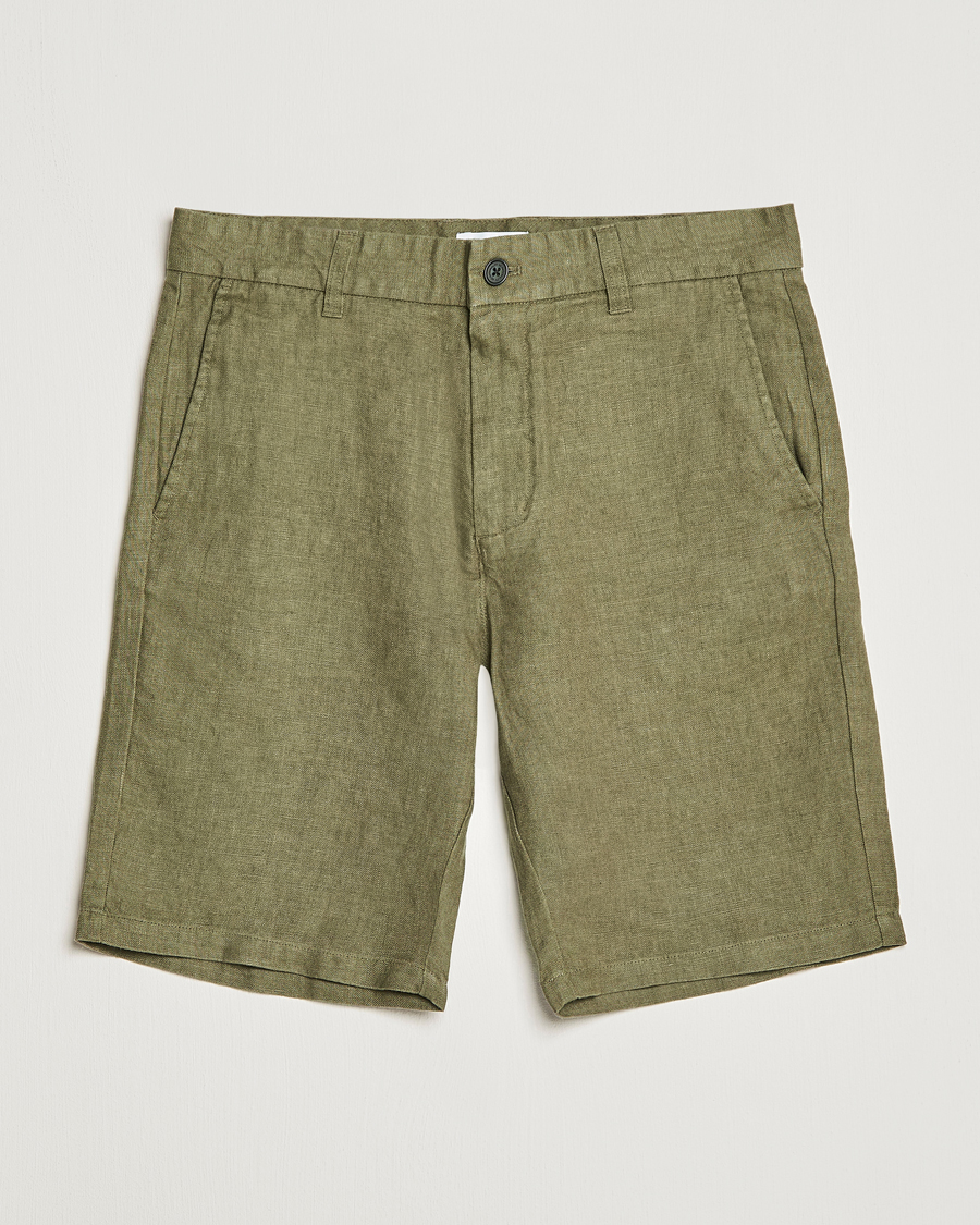 Homme | Shorts | NN07 | Crown Linen Shorts Army