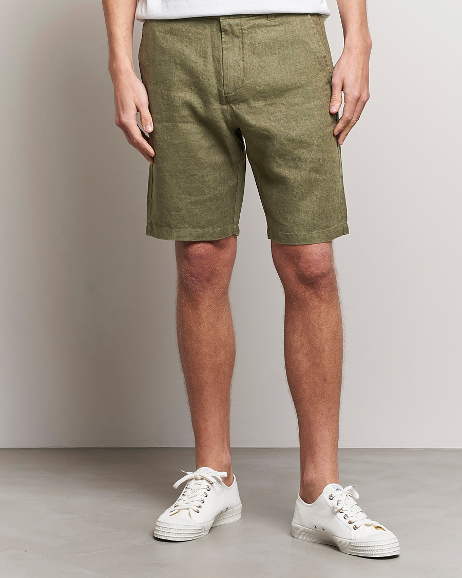 Homme | Shorts | NN07 | Crown Linen Shorts Army