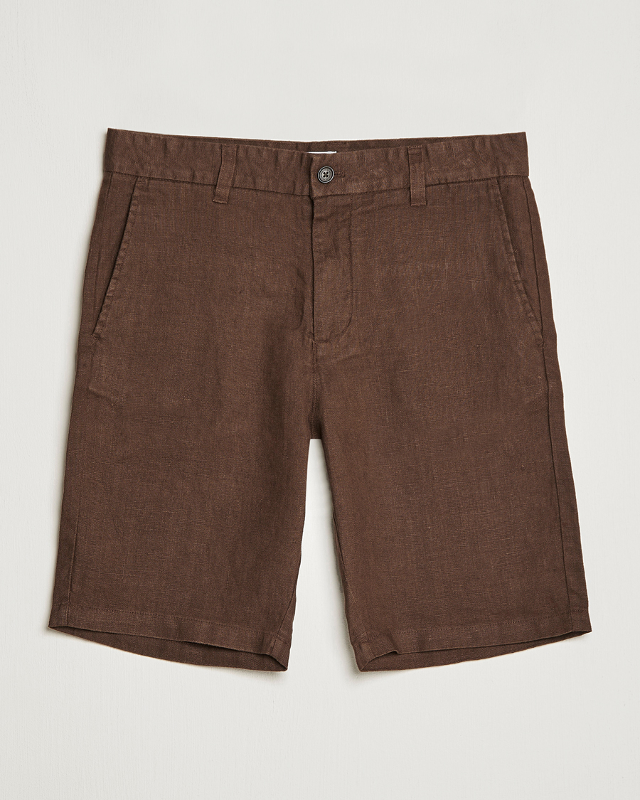 Homme | Shorts | NN07 | Crown Linen Shorts Brown