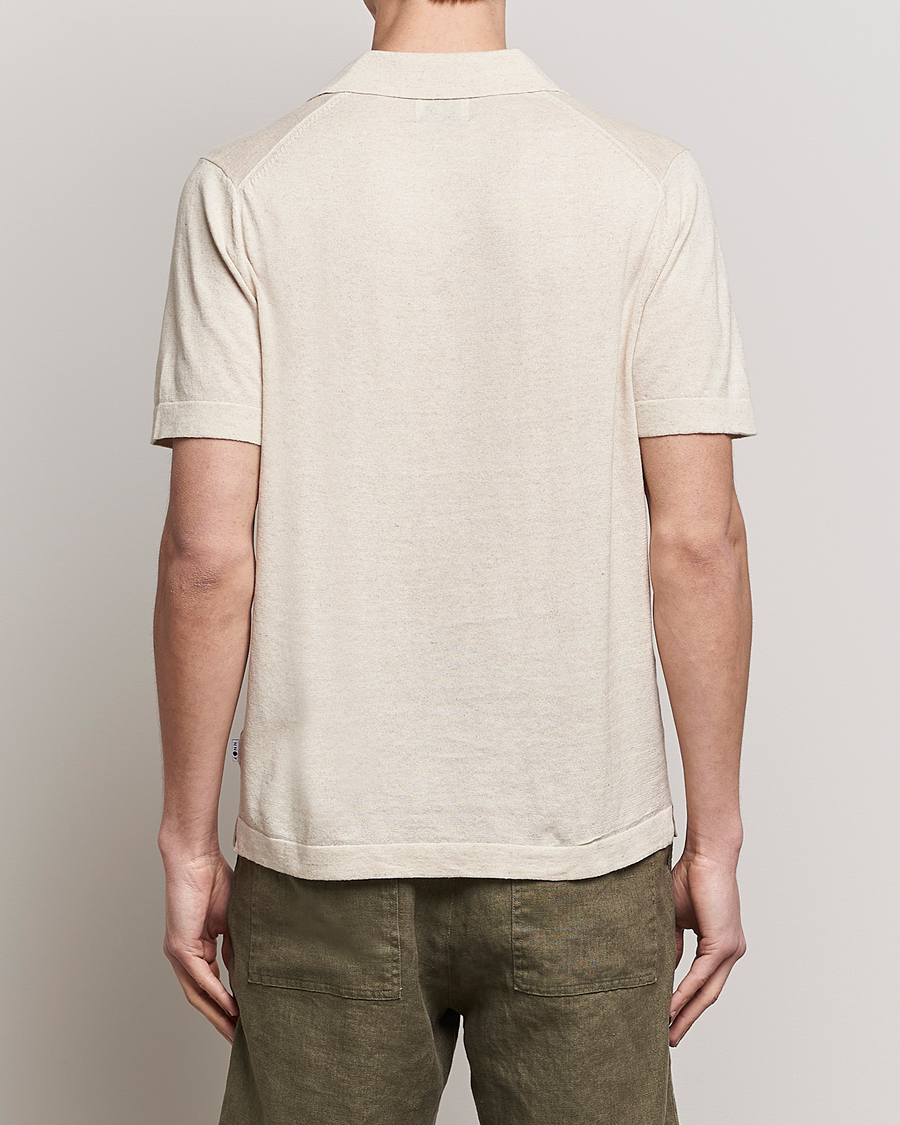 Heren | Polo's | NN07 | Ryan Cotton/Linen Polo Oat