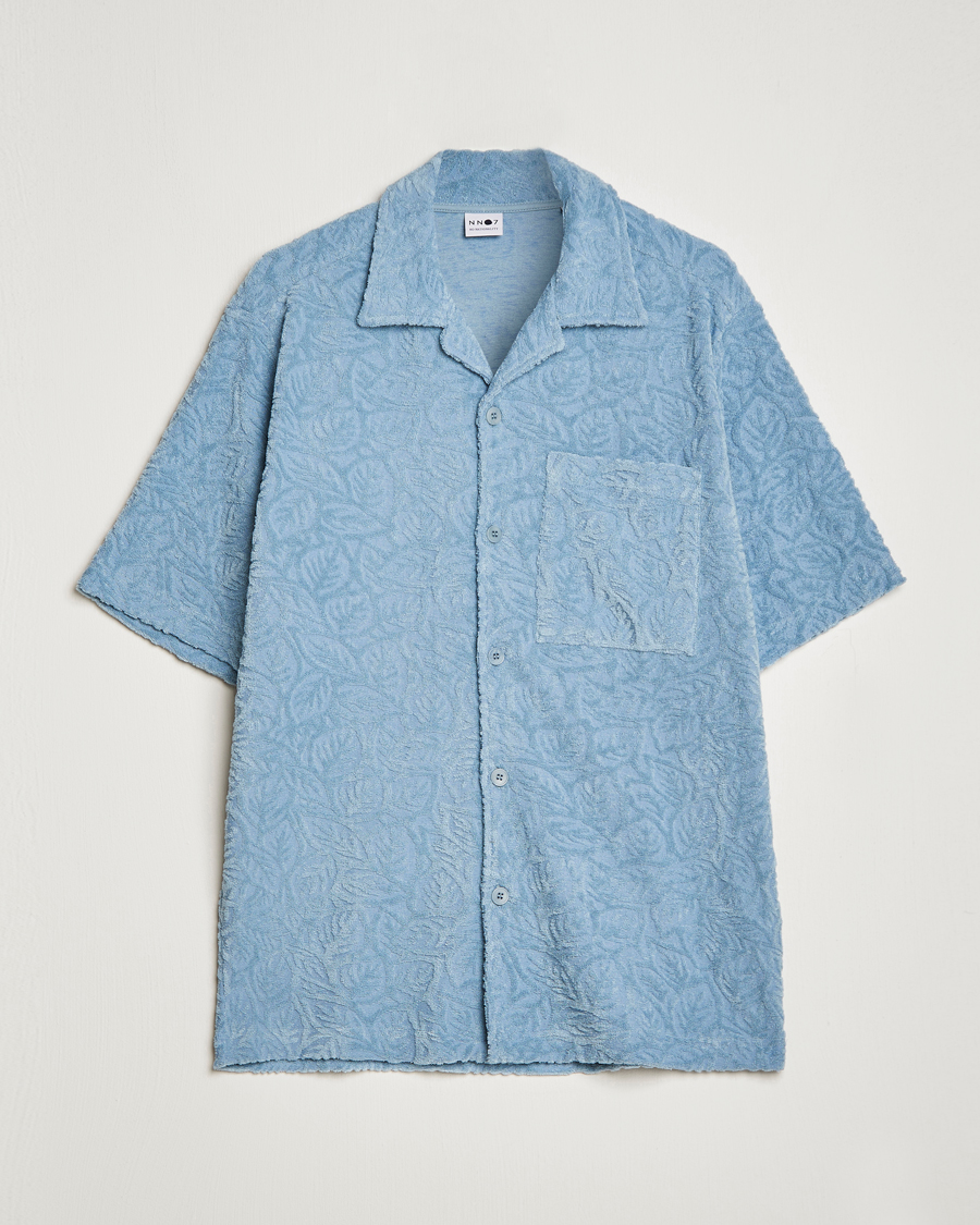 Homme | Polos | NN07 | Julio Structured Terry Polo Ashley Blue