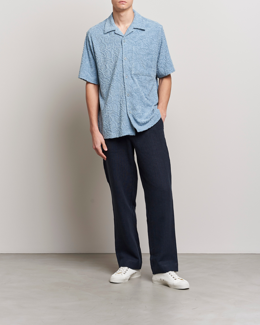 Homme | Polos | NN07 | Julio Structured Terry Polo Ashley Blue