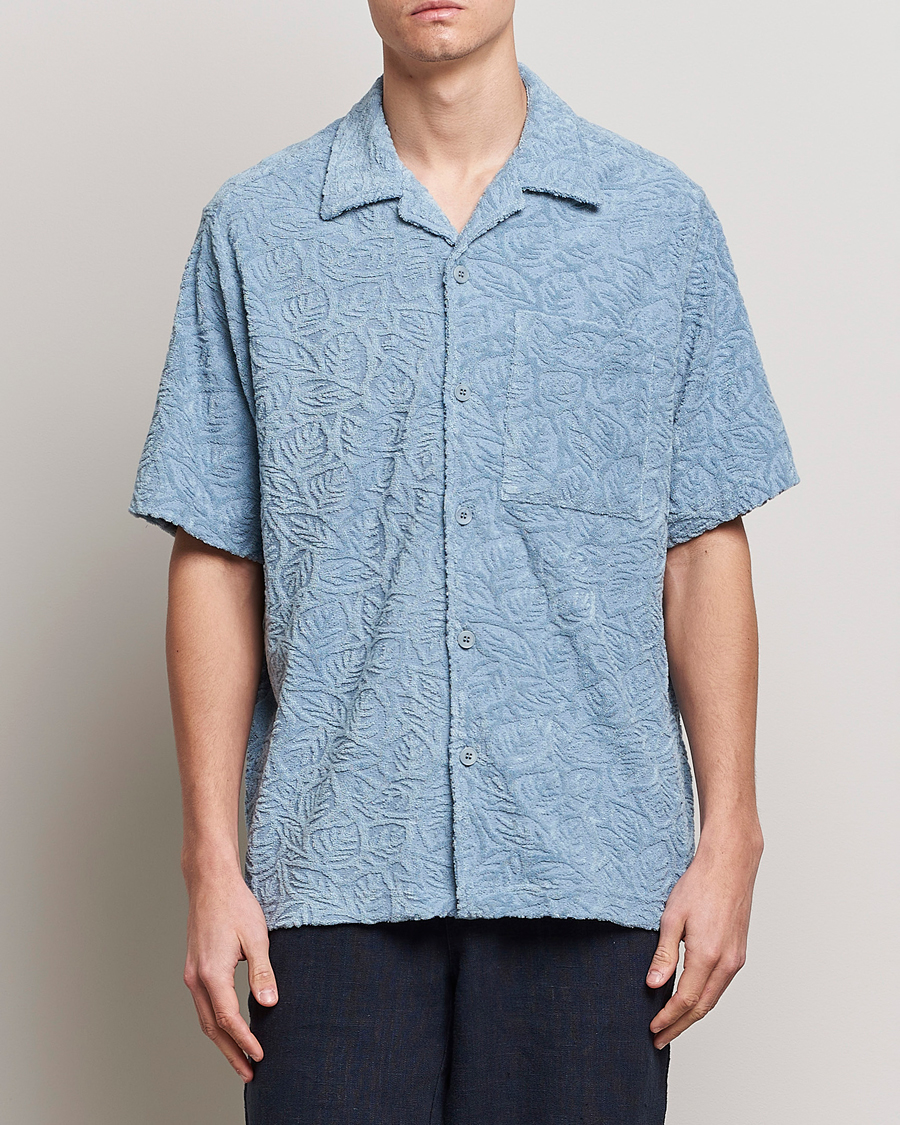 Homme | Polos | NN07 | Julio Structured Terry Polo Ashley Blue
