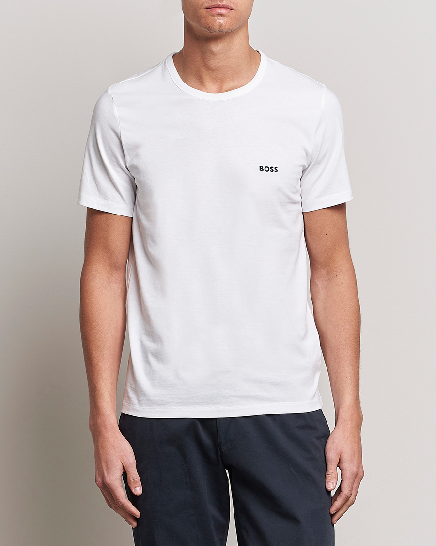 Heren | T-shirts | BOSS BLACK | 3-Pack Crew Neck T-Shirt White/Navy/Black