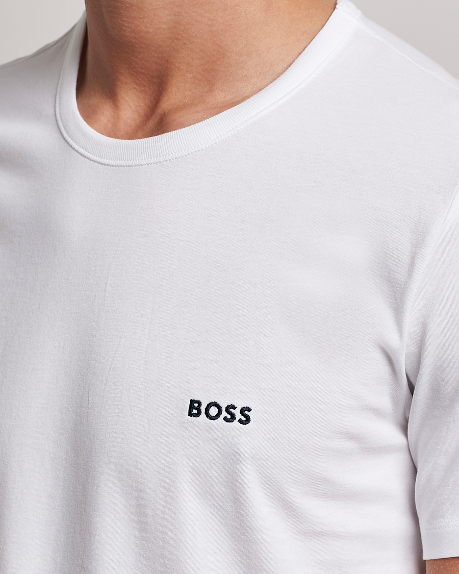 Heren | T-shirts | BOSS BLACK | 3-Pack Crew Neck T-Shirt White/Navy/Black