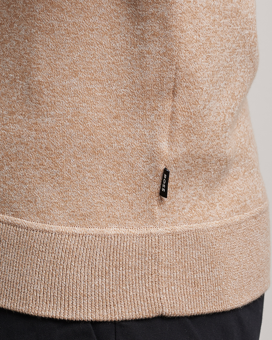 Heren | Truien | BOSS BLACK | Onorto Full Zip Sweater Medium Beige