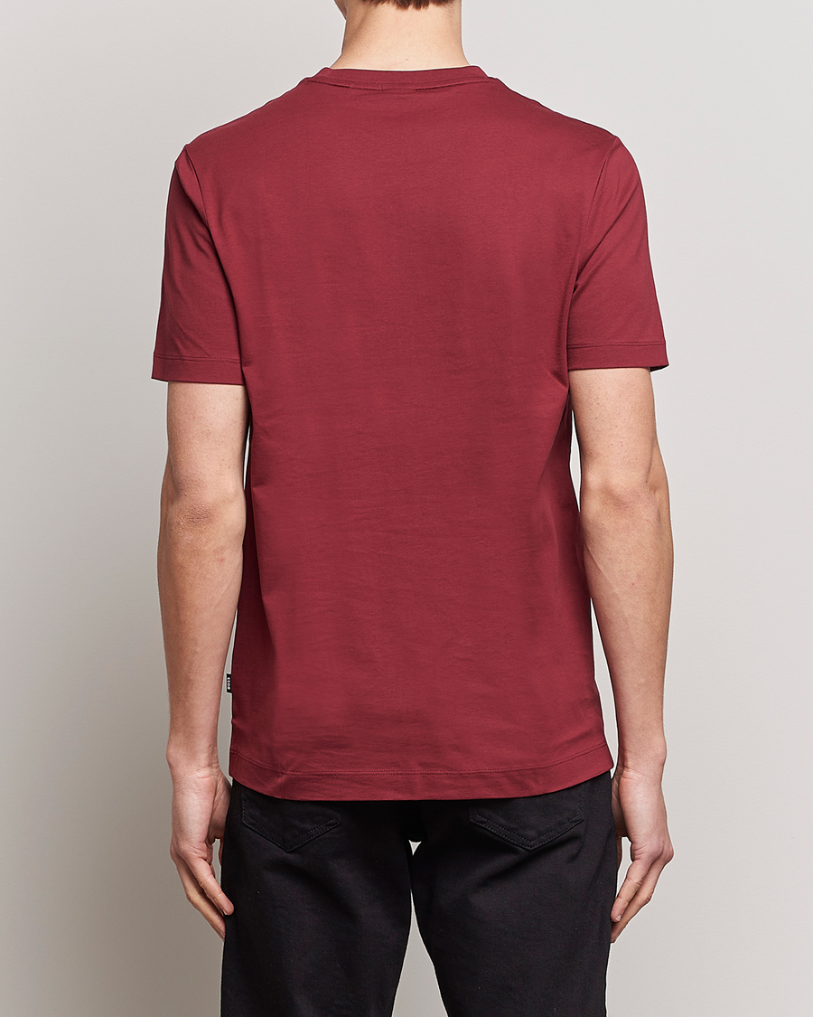 Heren | T-shirts | BOSS BLACK | Thompson Crew Neck T-Shirt Dark Red