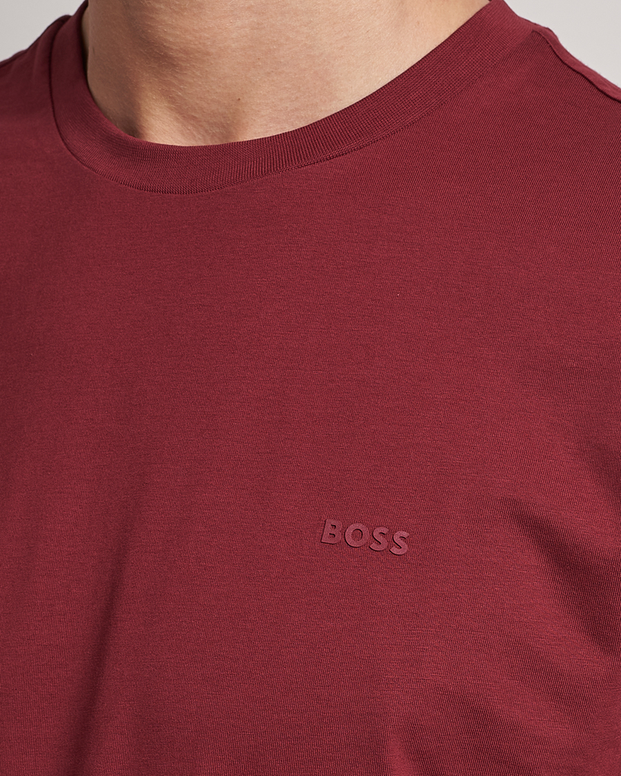 Heren | T-shirts | BOSS BLACK | Thompson Crew Neck T-Shirt Dark Red