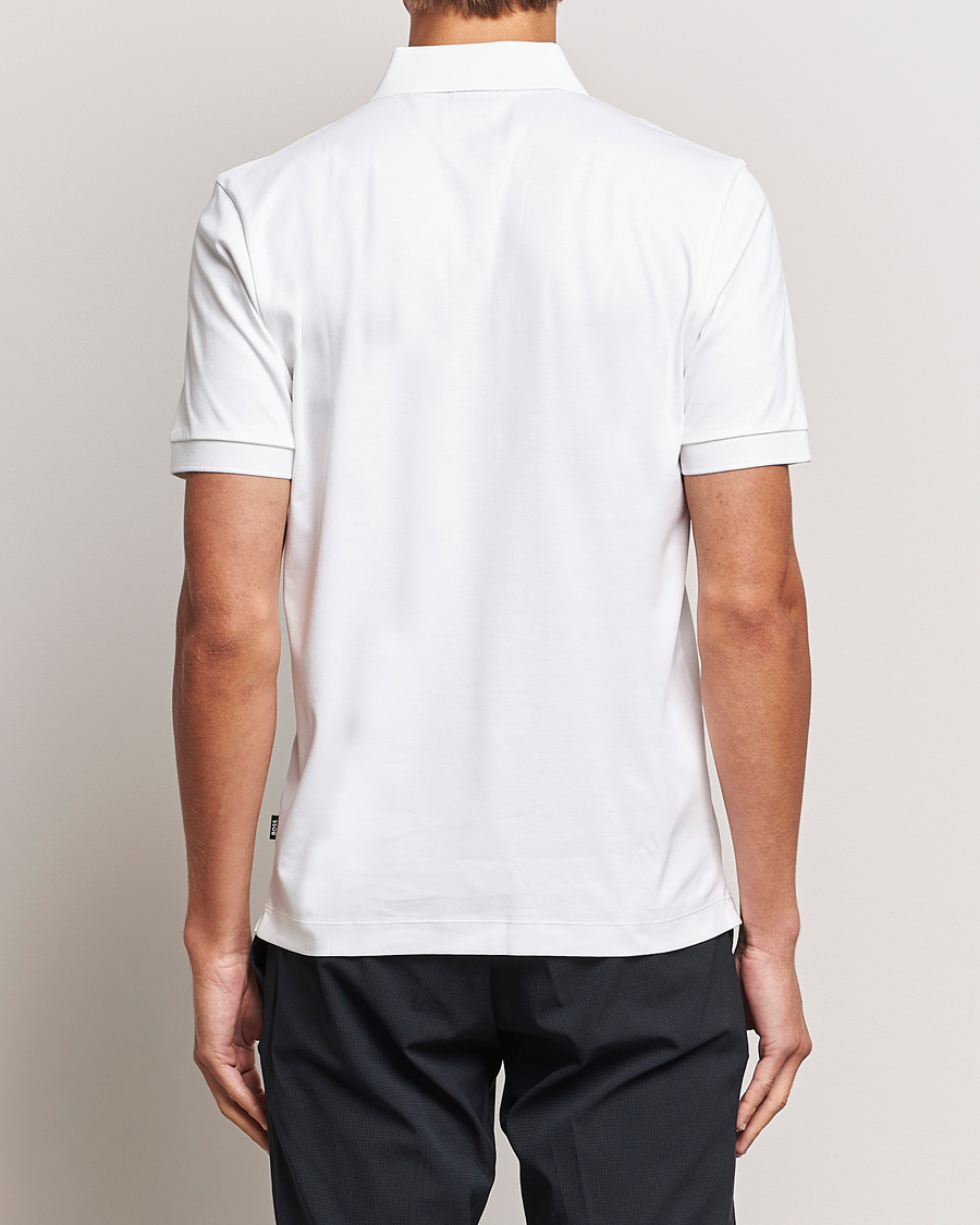 Homme | Polos | BOSS BLACK | Paras Half Zip Polo White