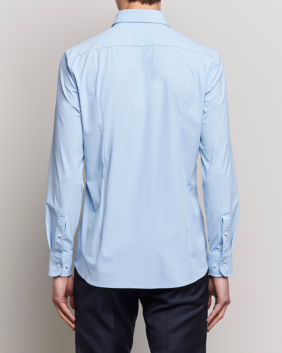 Heren | Overhemden | BOSS BLACK | Hank 4-Way Stretch Shirt Light Blue