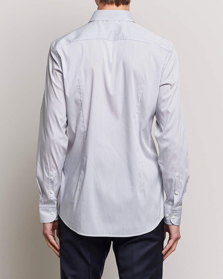Homme | Chemises | BOSS BLACK | Hank 4-Way Striped Stretch Shirt Open Blue