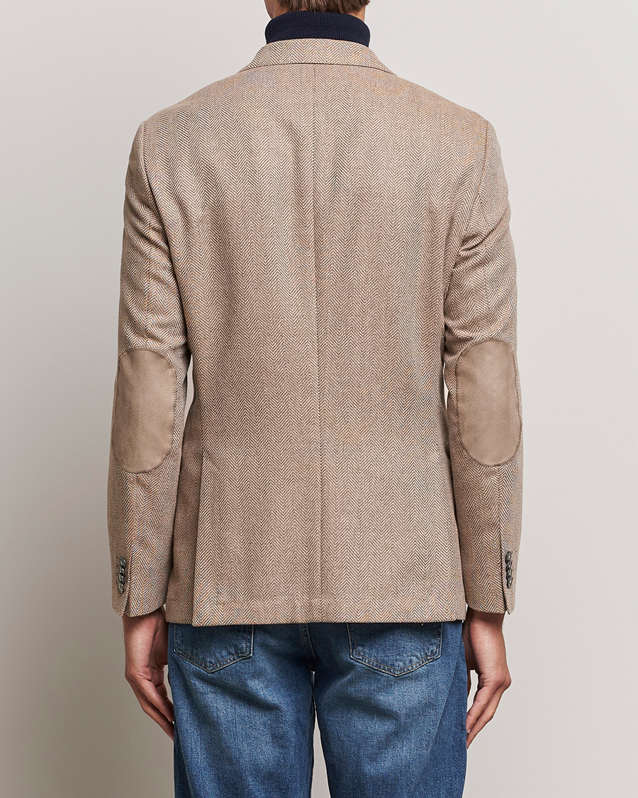 Homme | Blazers | BOSS BLACK | Huston Herringbone Blazer Medium Beige