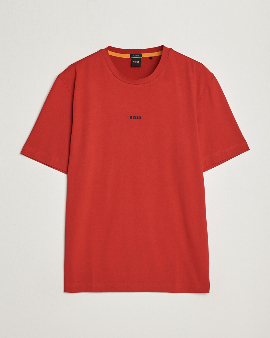 Heren | T-shirts | BOSS ORANGE | Tchup Logo Crew Neck T-Shirt Bright Red