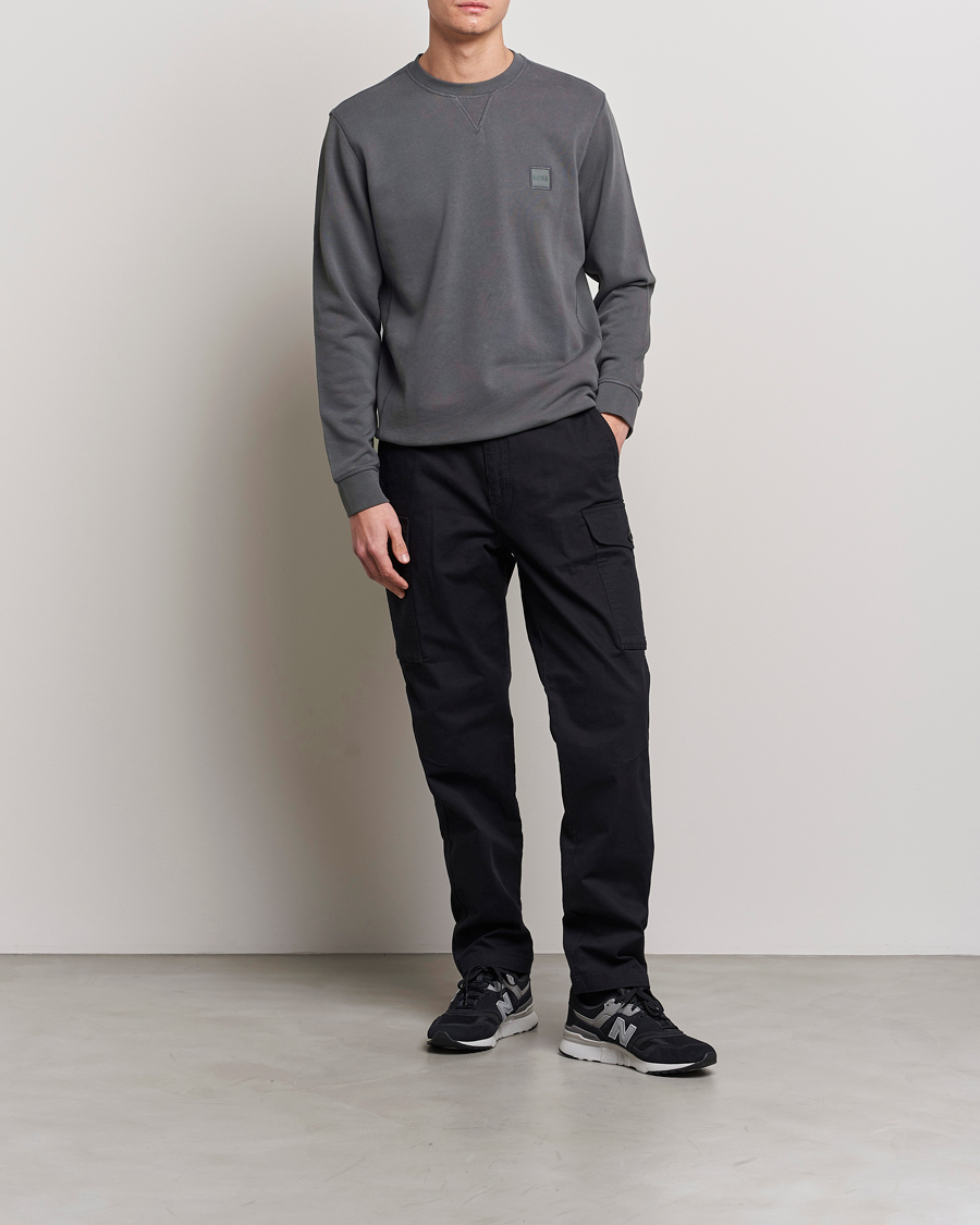 Homme | Pulls Et Tricots | BOSS ORANGE | Westart Logo Sweatshirt Dark Grey